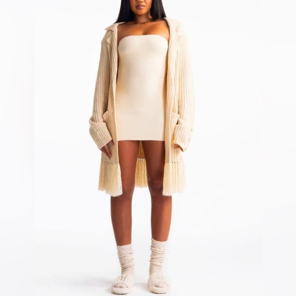 NEW Hanifa Tara Knit Cardigan XL